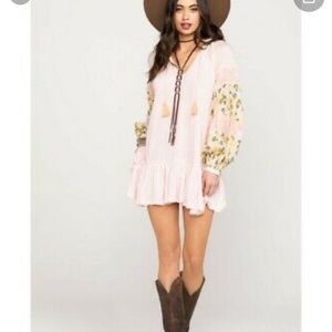 NWT Free People Mix It Up Tunic in Floral Mist